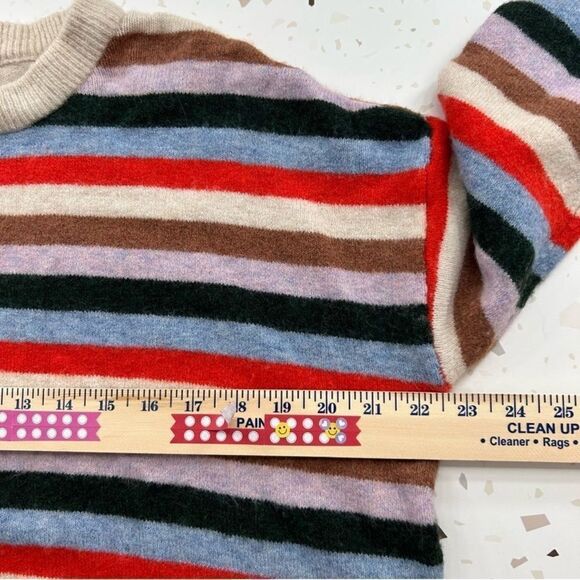 Madewell Stripe Wool Alpaca Crewneck Sweatshirt Small - Picture 8 of 12